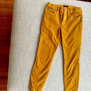 JCrew 9” Highrise toothpick cord in Camel